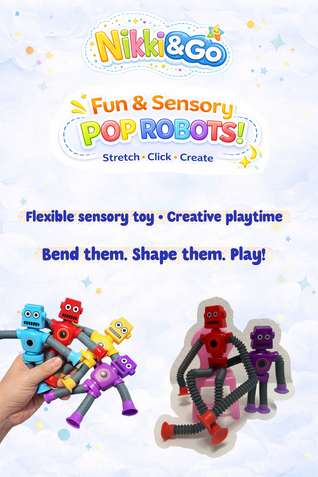 Travel Activity Kit for Kids - Screen-Free Toddler Toys | Nikki&Go