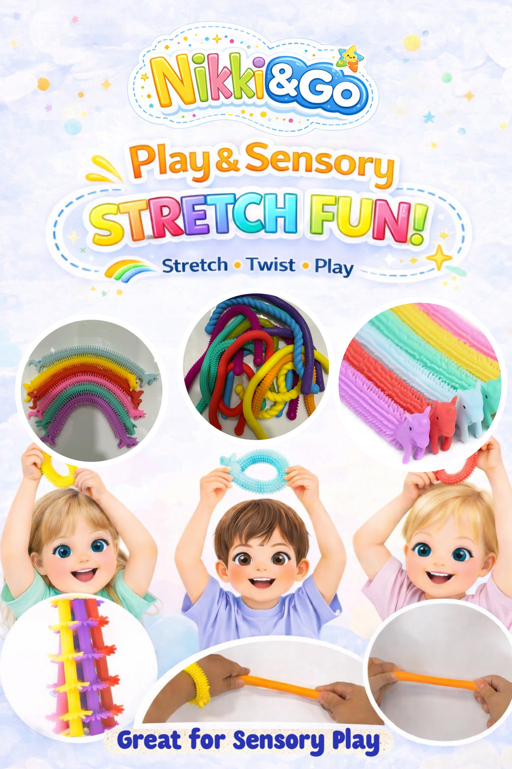 Travel Activity Kit for Kids - Screen-Free Toddler Toys | Nikki&Go