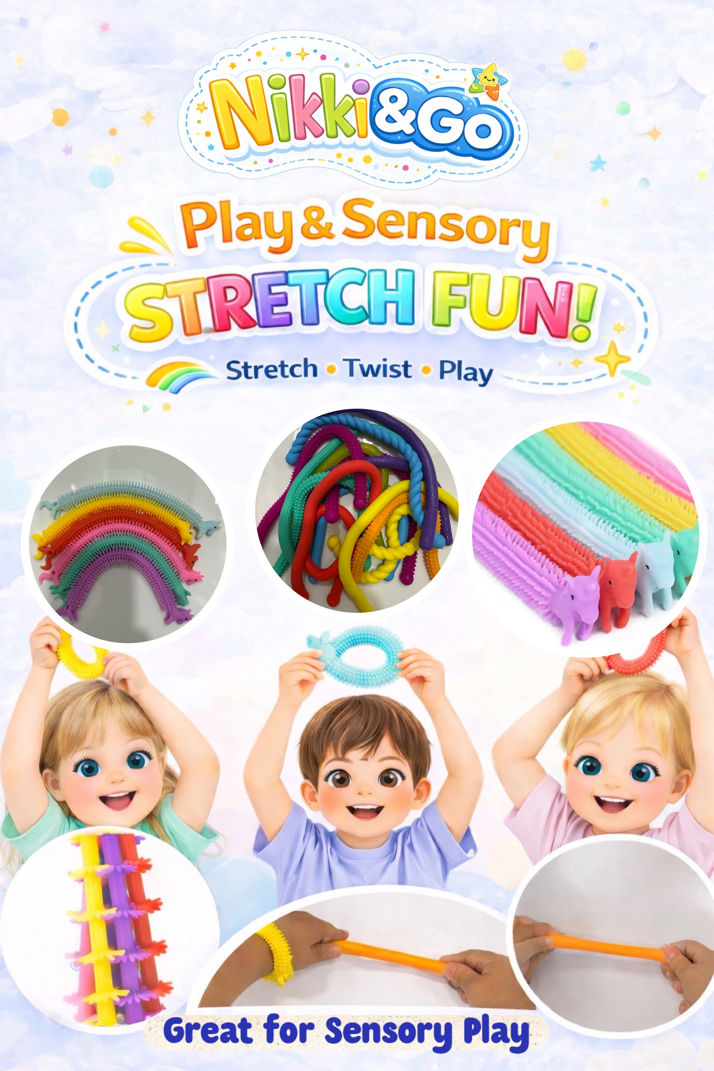 Travel Activity Kit for Kids - Screen-Free Toddler Toys | Nikki&Go