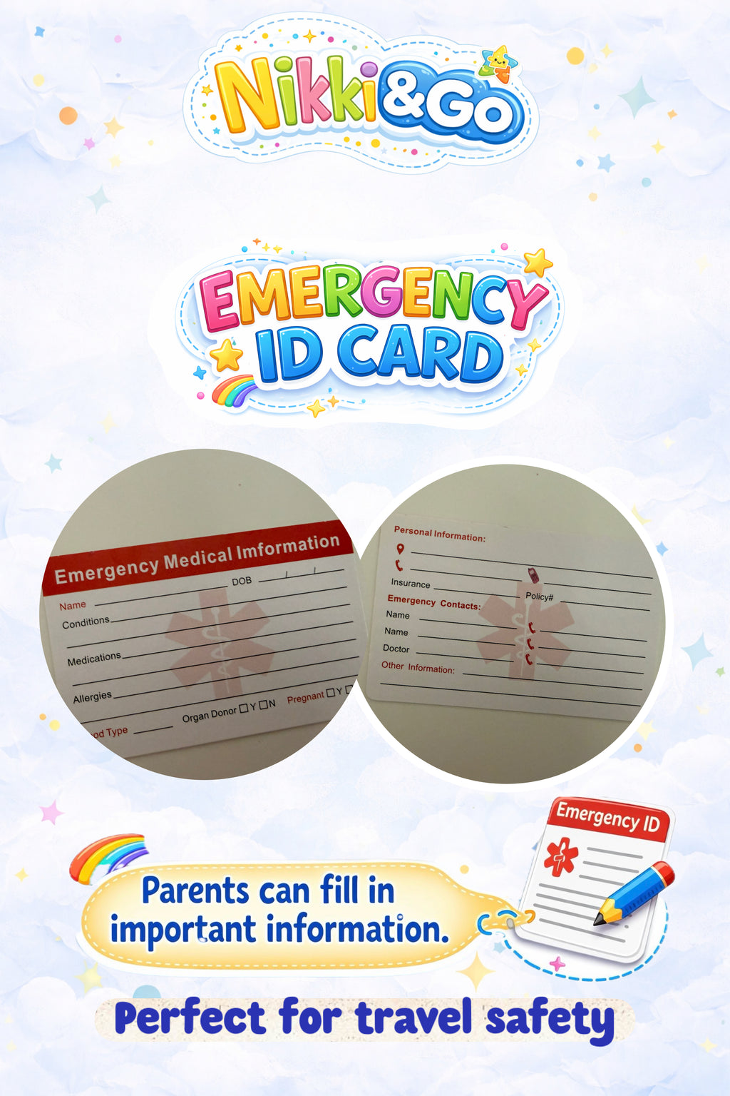 Travel Activity Kit for Kids - Screen-Free Toddler Toys | Nikki&Go