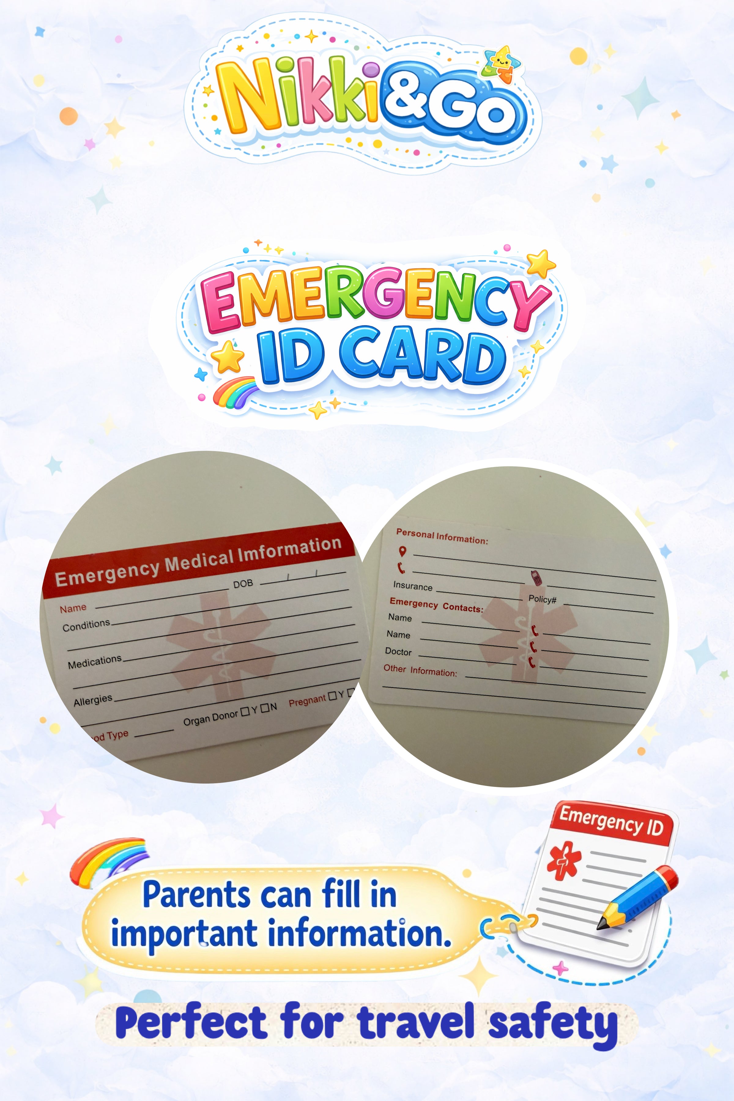 Travel Activity Kit for Kids - Screen-Free Toddler Toys | Nikki&Go