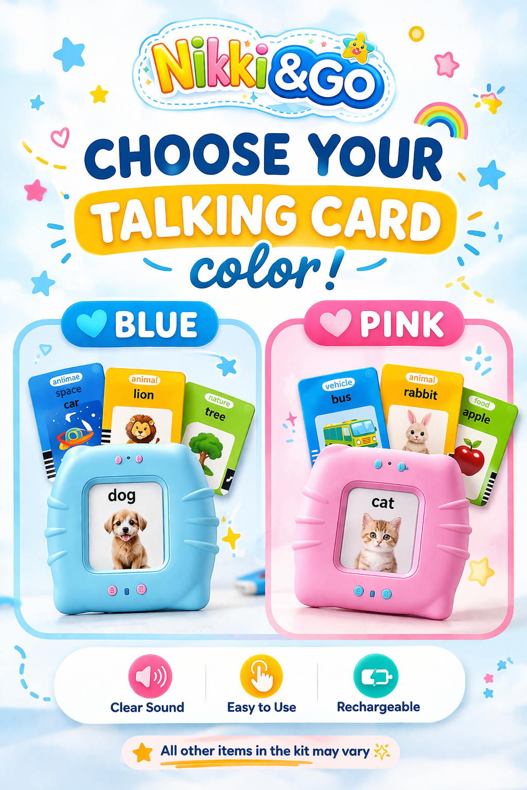 Travel Activity Kit for Kids - Screen-Free Toddler Toys | Nikki&Go