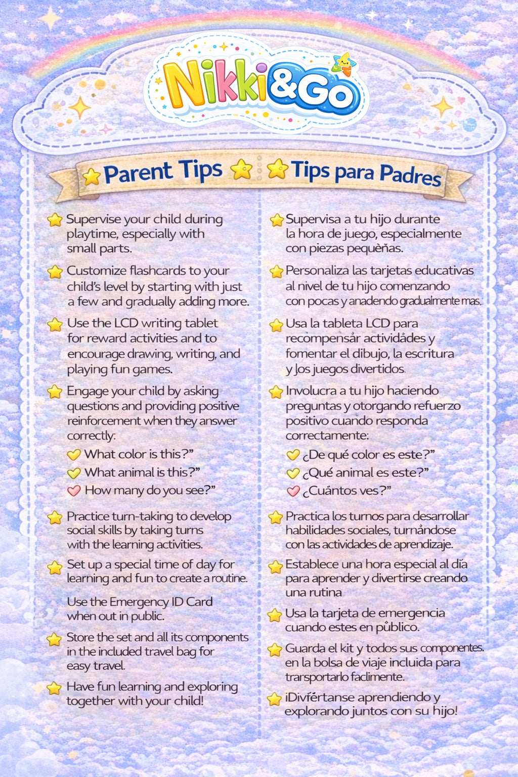 Travel Activity Kit for Kids - Screen-Free Toddler Toys | Nikki&Go