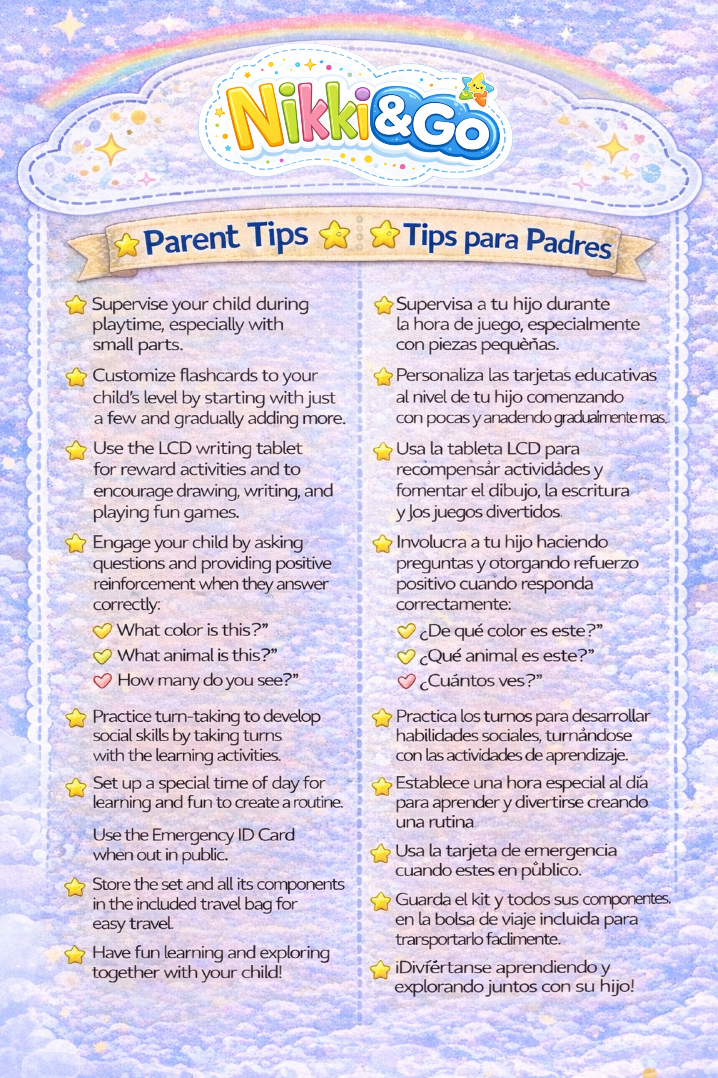 Travel Activity Kit for Kids - Screen-Free Toddler Toys | Nikki&Go