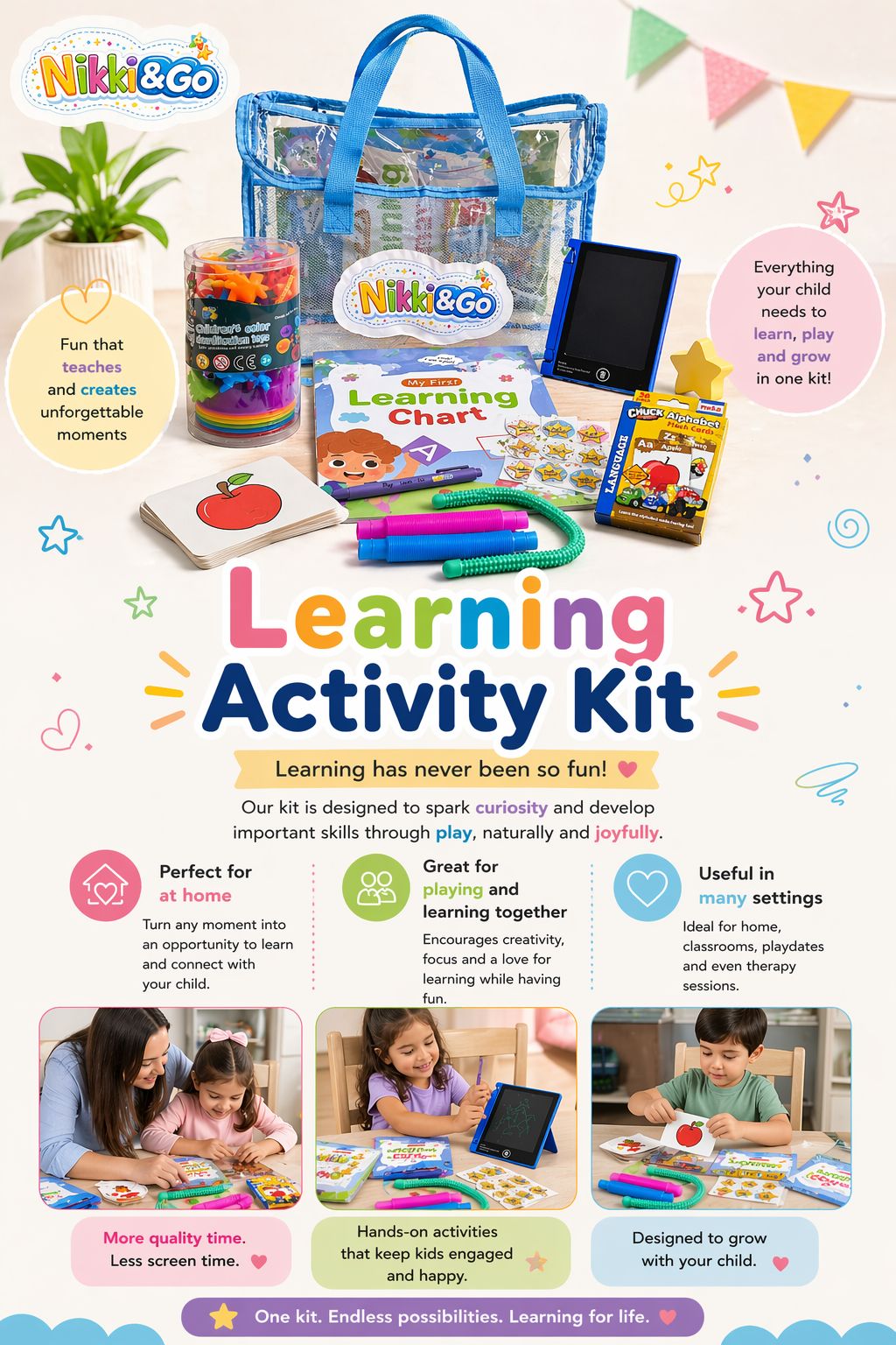 Learning Activity Kit | Nikki&Go